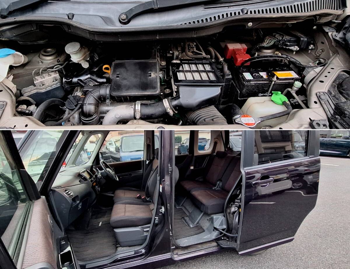 車検付き☆諸費用なし☆ルークス ハイウェイスター ターボ☆両側パワスラ☆H22年式☆Bluetooth、TV、CD、ラジオ☆プッシュスタート_画像9