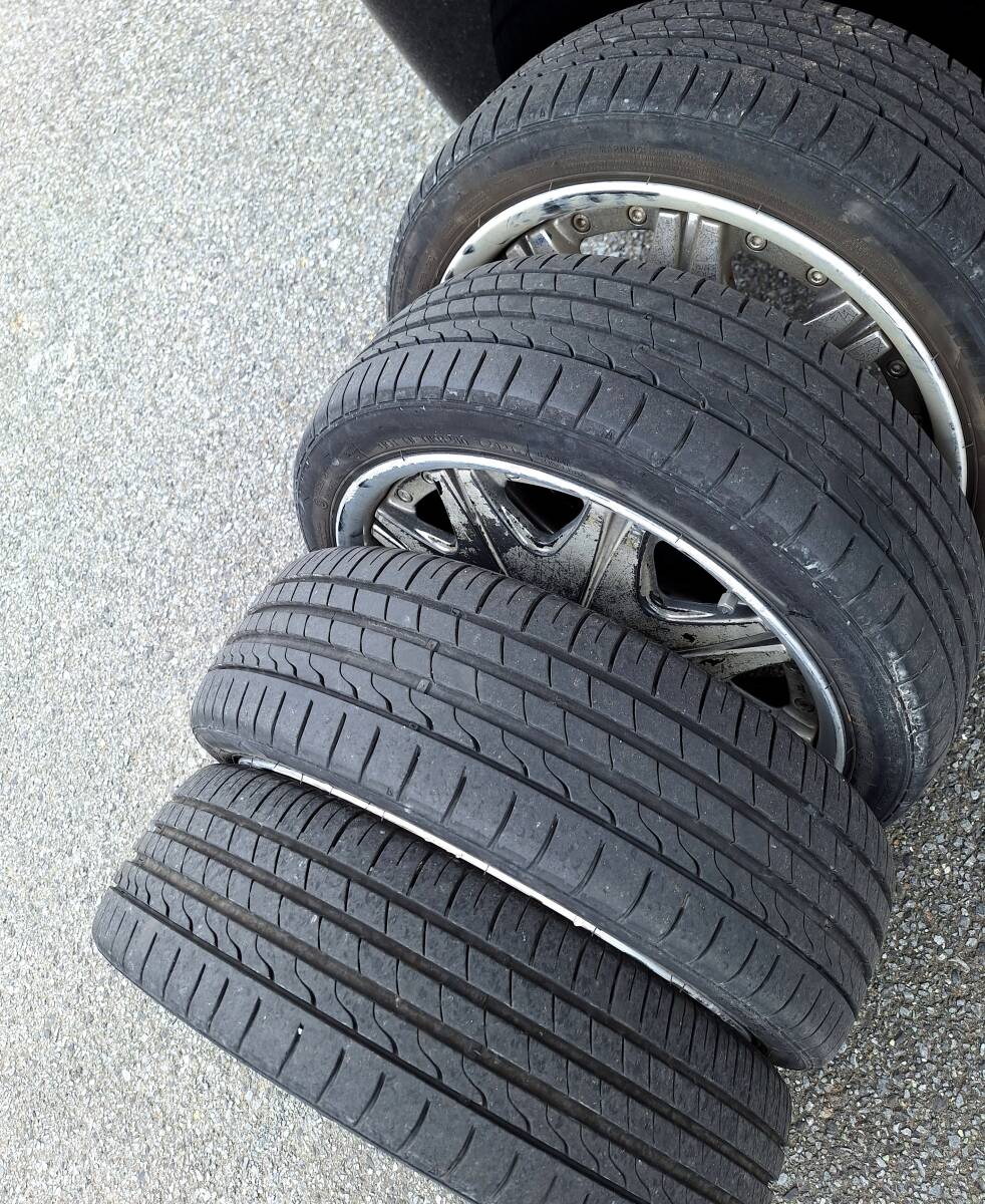 Work製☆16インチ【タイヤ付き】アルミホイールセット、165/45R16☆ハンコックタイヤ、ワゴンR、ラパン、タント、NBOX、ムーヴカスタム_画像6