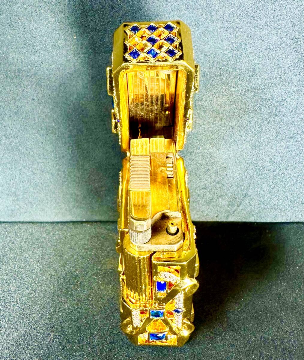 M112 S.T. デュポン ライン1 ゴールドフィルド ガスライター St Dupont Ligne 1 Gold Filled Outer Jacket_画像9