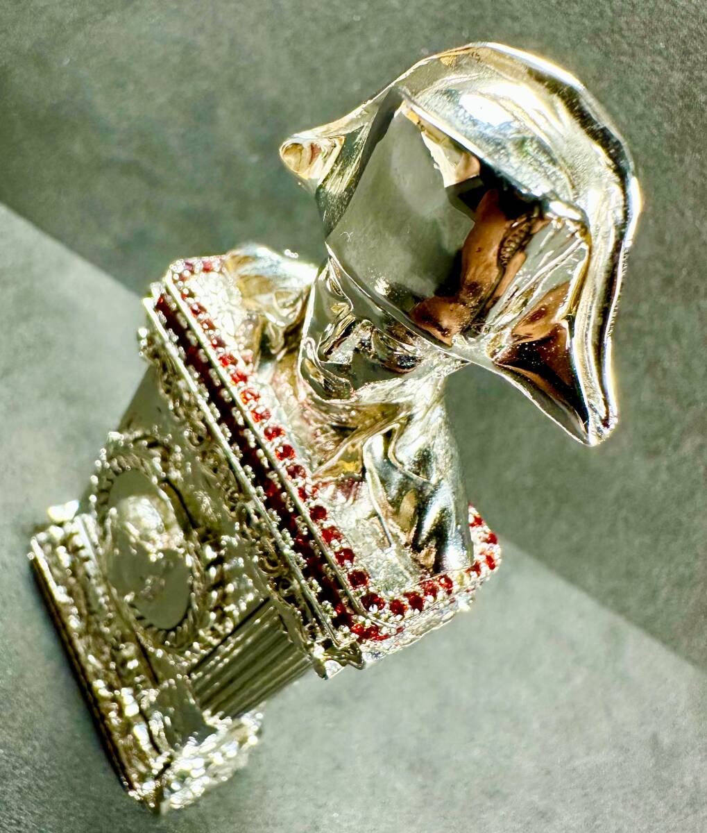 M111 エス・ティー・デュポン ライン1 スターリングシルバー925 ガスライター St Dupont Ligne 1 Sterling 925 Outer Jacket_画像5