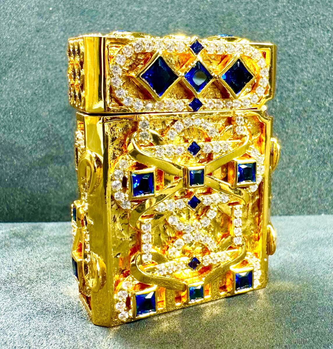 M112 S.T. デュポン ライン1 ゴールドフィルド ガスライター St Dupont Ligne 1 Gold Filled Outer Jacket_画像3