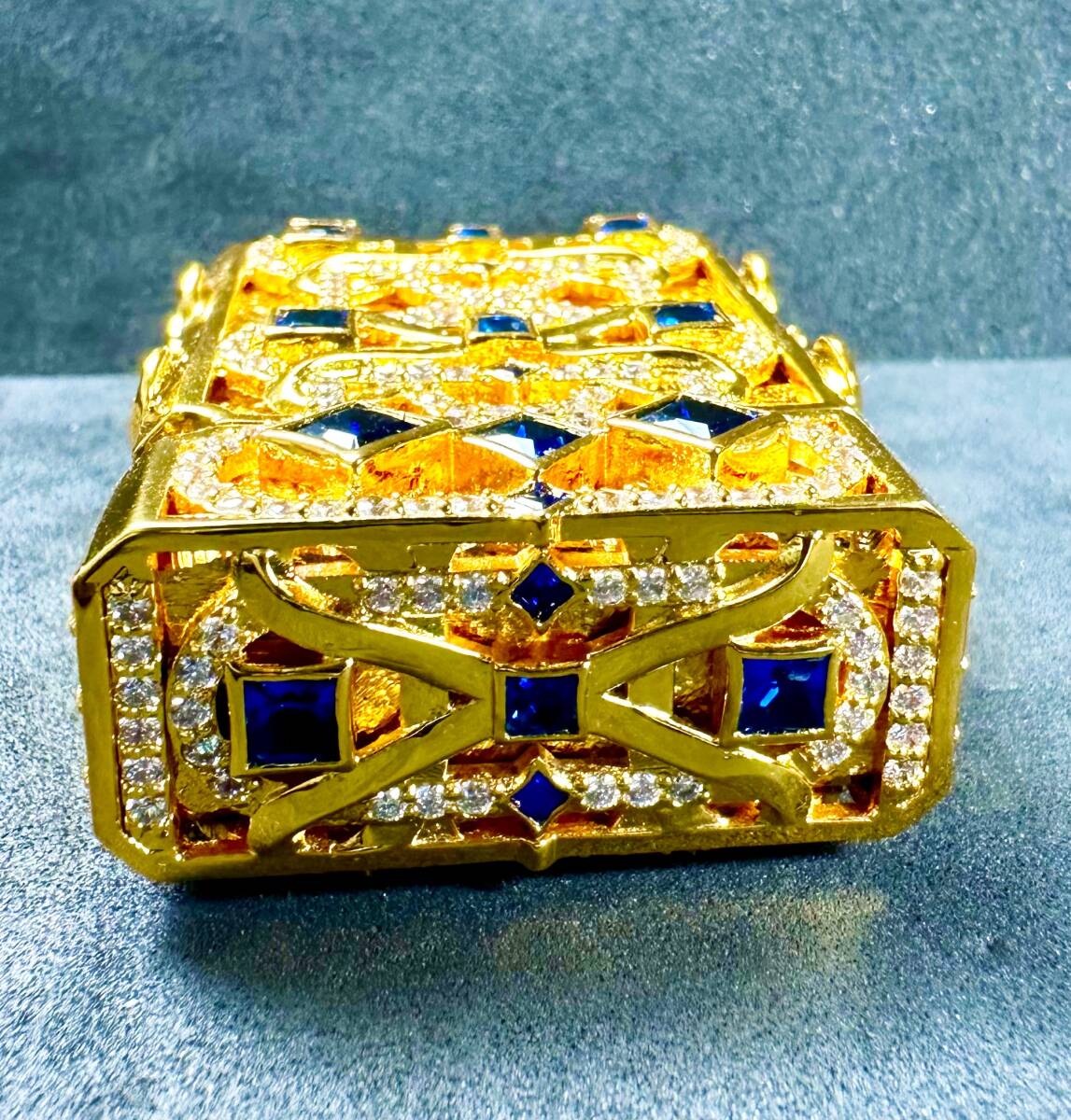 M112 S.T. デュポン ライン1 ゴールドフィルド ガスライター St Dupont Ligne 1 Gold Filled Outer Jacket_画像5