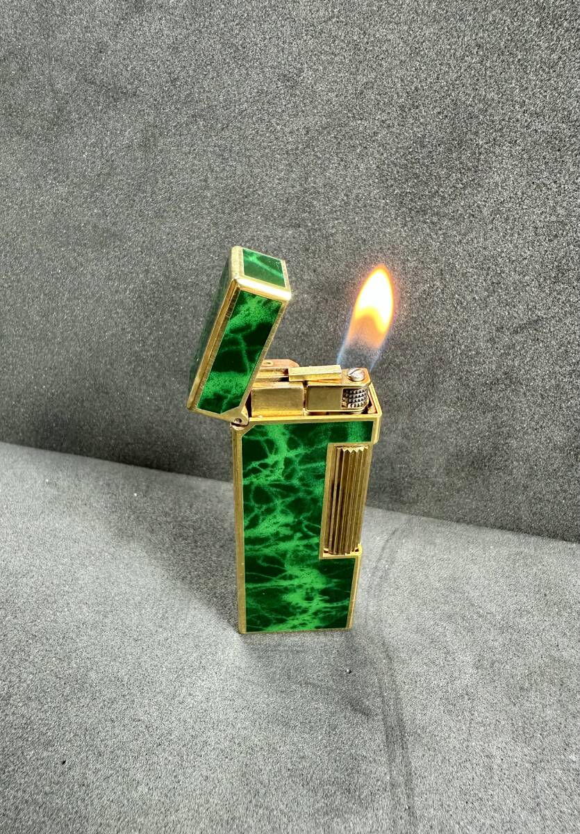 M108 ダンヒル 緑色 ガスライター Dunhill green_画像10