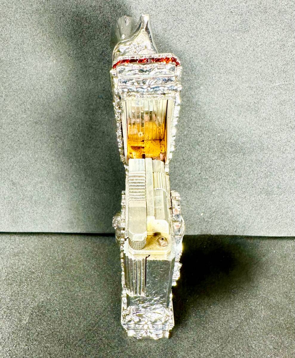 M111 エス・ティー・デュポン ライン1 スターリングシルバー925 ガスライター St Dupont Ligne 1 Sterling 925 Outer Jacket_画像9