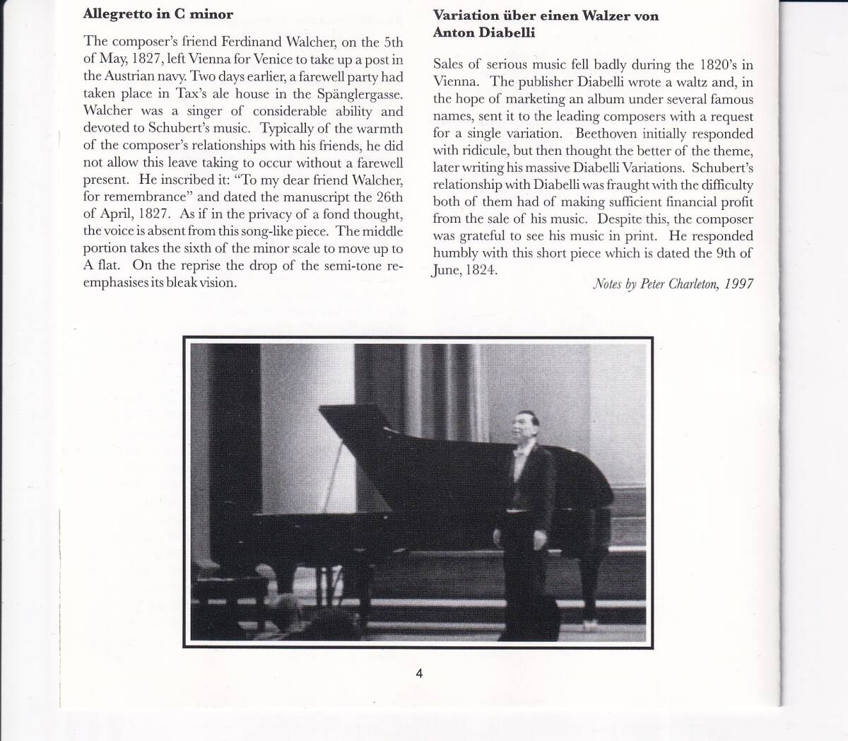 英Meridian初期盤★フー・ツォン(p)/セント ジョンズ スミス スクエア・ライヴ(シューベルト:ピアノ・ソナタ第21番,他)_画像4