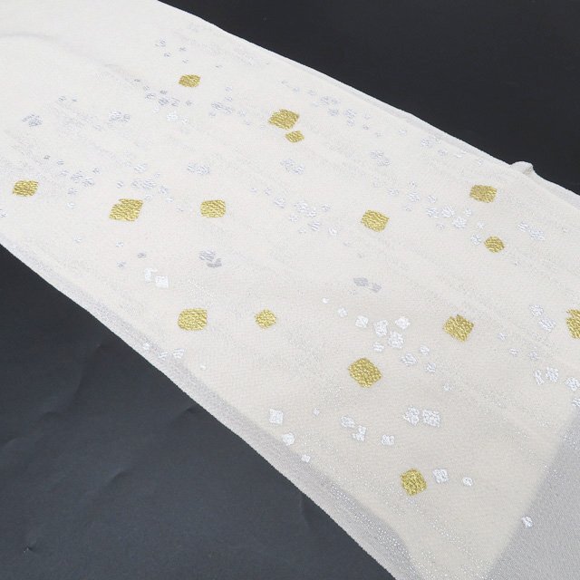 ★きもの北條★ 舞妓 芸者 帯揚げ　縮緬地　中古　正絹　和装小物　T812-3_画像3