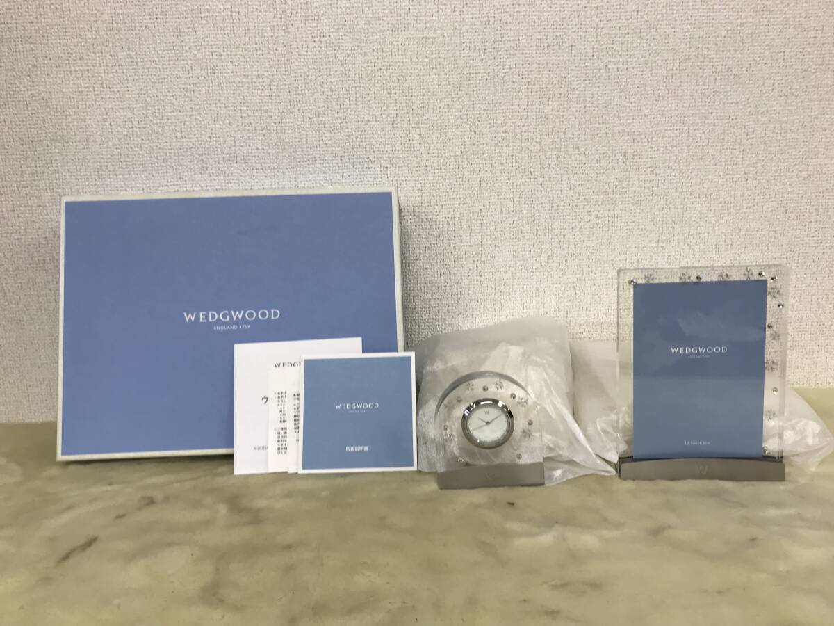 2310 WEDGWOOD ウェッジウッド プシュケクリアピクチャーフレーム＆クロック〈モデル3〉置時計 フォトフレーム ギフトセット インテリア 他_画像1