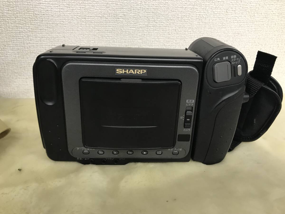 2440 SHARP シャープ VIEWCAM (VL-EL12) 液晶8㎜ビデオカメラ/Video8 ジャンク品 デジカメ レトロ 昭和 光学機器 小型家電 他_画像5