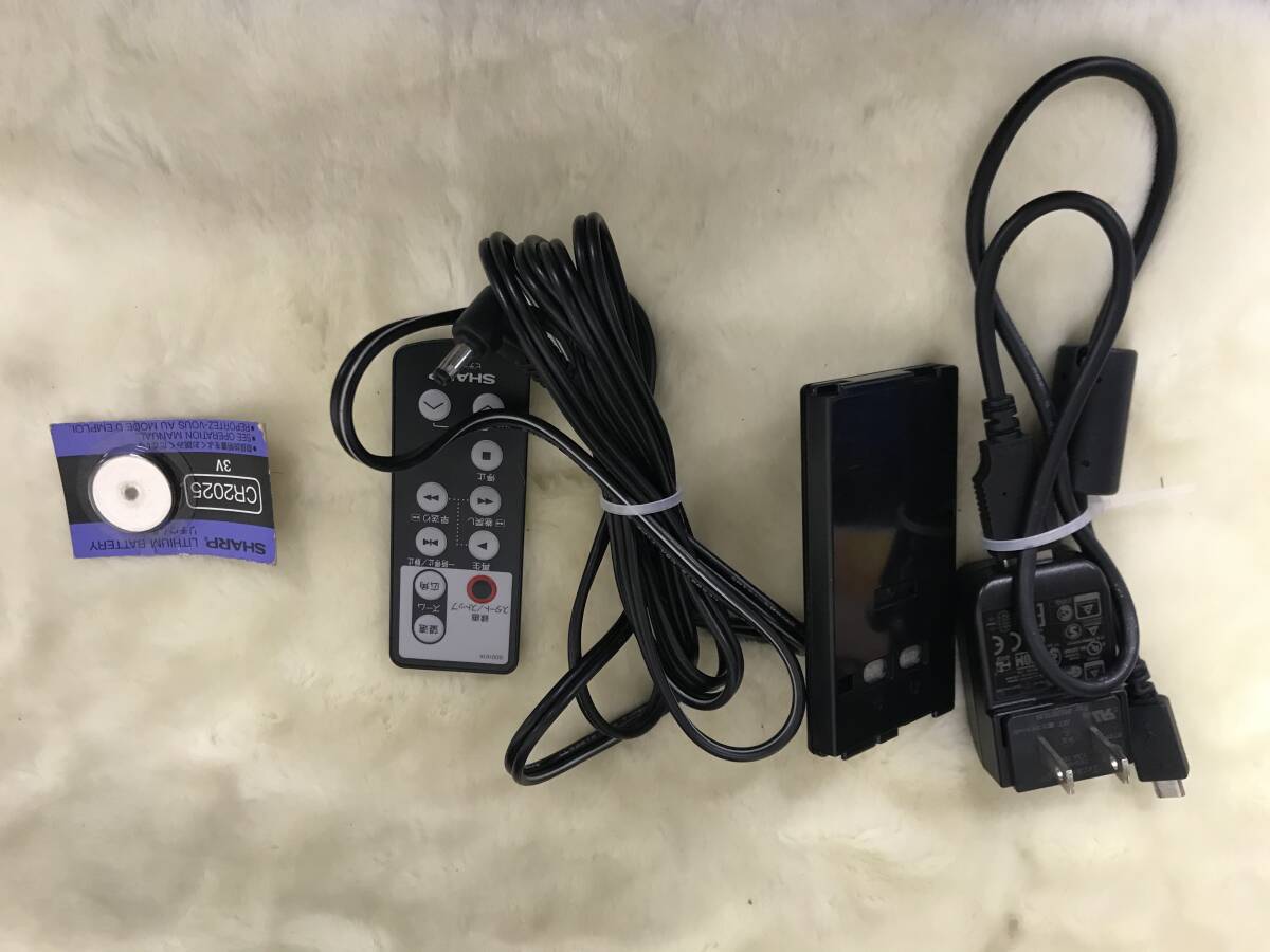 2440 SHARP シャープ VIEWCAM (VL-EL12) 液晶8㎜ビデオカメラ/Video8 ジャンク品 デジカメ レトロ 昭和 光学機器 小型家電 他_画像10