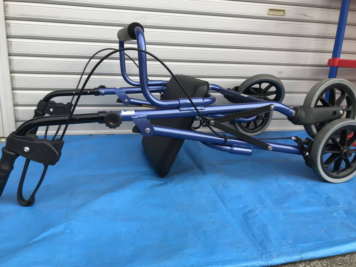 2456 бамбук . ходьба машина / ходунки happy ⅡNB (117005/117006) голубой серебряный / поддержка машина ручная тележка / пассажирский машина уход / уход сопутствующие товары здравоохранение др. 