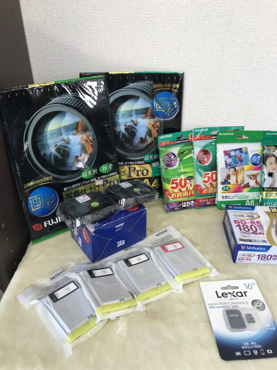 2399 写真・ハガキ光沢紙/SDカード/brother ブラザーインク/CD・DVD-R セット まとめ売り プリンター用 周辺機器 コピー機 印刷 他_画像2