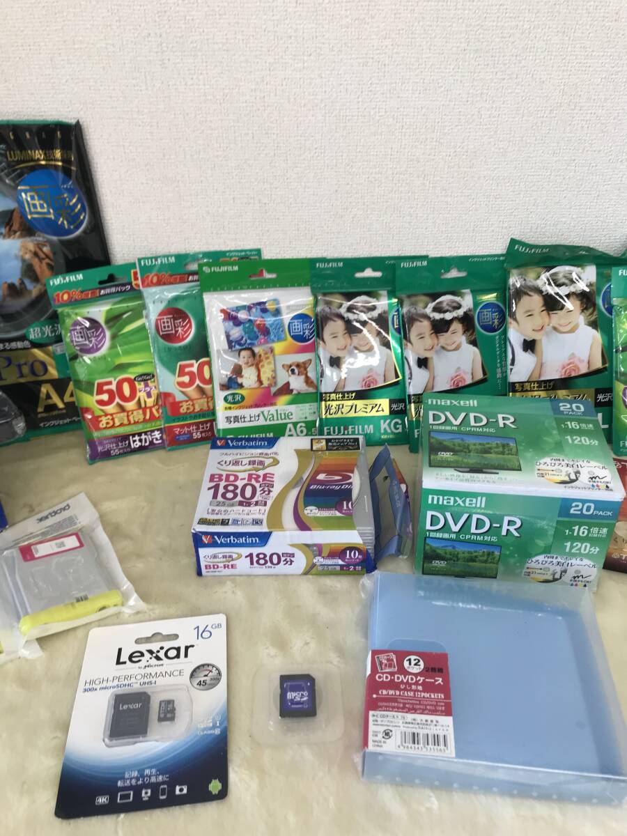 2399 写真・ハガキ光沢紙/SDカード/brother ブラザーインク/CD・DVD-R セット まとめ売り プリンター用 周辺機器 コピー機 印刷 他_画像3