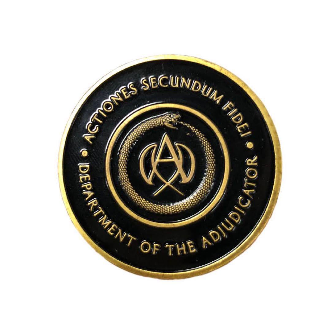 送料込み ジョン・ウィック　コイン　裁定人メダル　カード　血の誓印　専用袋　セット　新品 キアヌリーブス_画像5