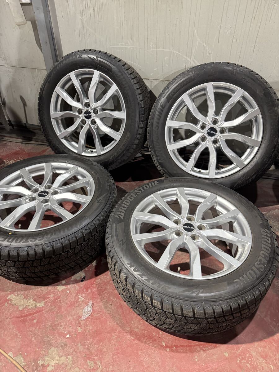  レンジローバースポーツ MAK 20インチ 8.5J +47 PCD120 5H スタッドレス バリ山 BS DM-V3 2023年製 タイヤホイール 4本セット 札幌_画像1