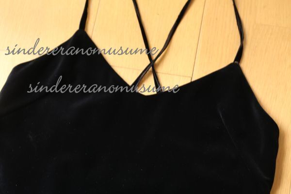 ★マイストラーダ　黒ベロアキャミワンピースＳ　冬★_画像3