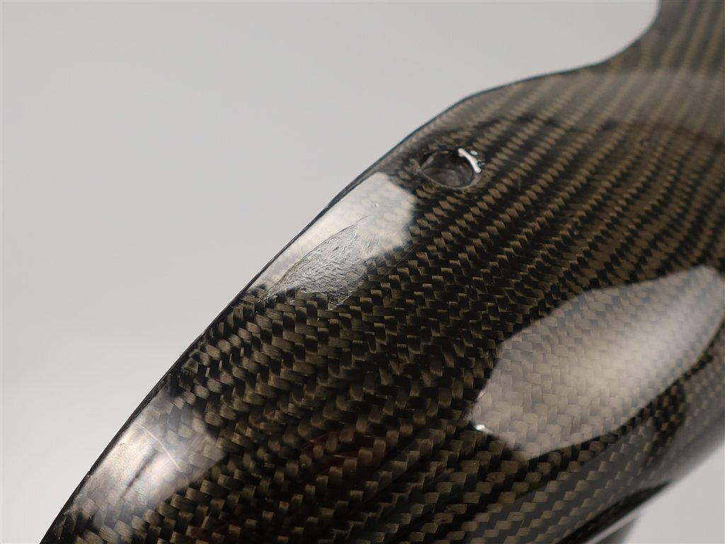 ♪V-MAX1200/～'07 社外 綾織カーボン ダクトカバー 左右SET (Y1104D14)_画像7