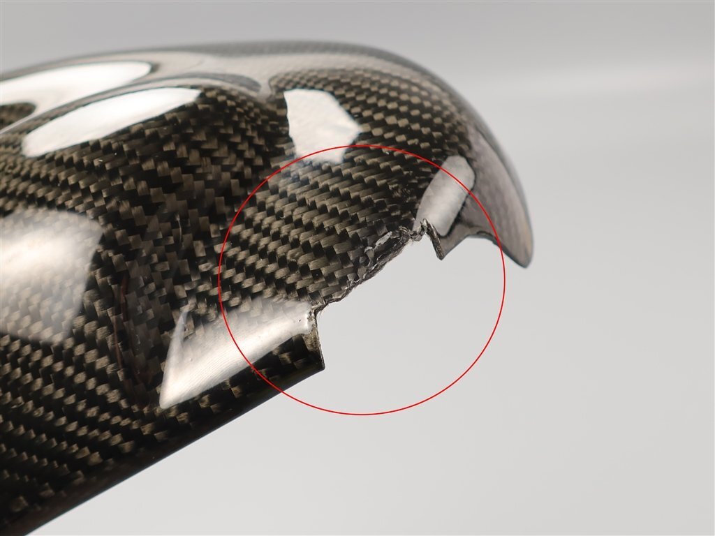 ♪V-MAX1200/～'07 社外 綾織カーボン ダクトカバー 左右SET (Y1104D14)_画像8