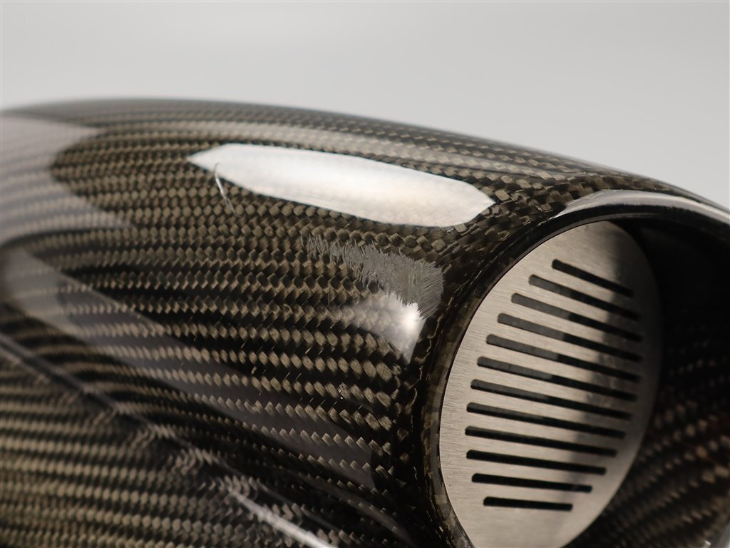 ♪V-MAX1200/～'07 社外 綾織カーボン ダクトカバー 左右SET (Y1104D14)_画像4