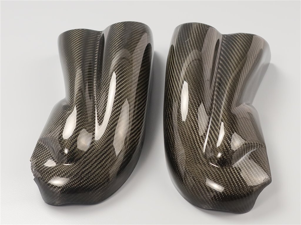 ♪V-MAX1200/～'07 社外 綾織カーボン ダクトカバー 左右SET (Y1104D14)_画像3