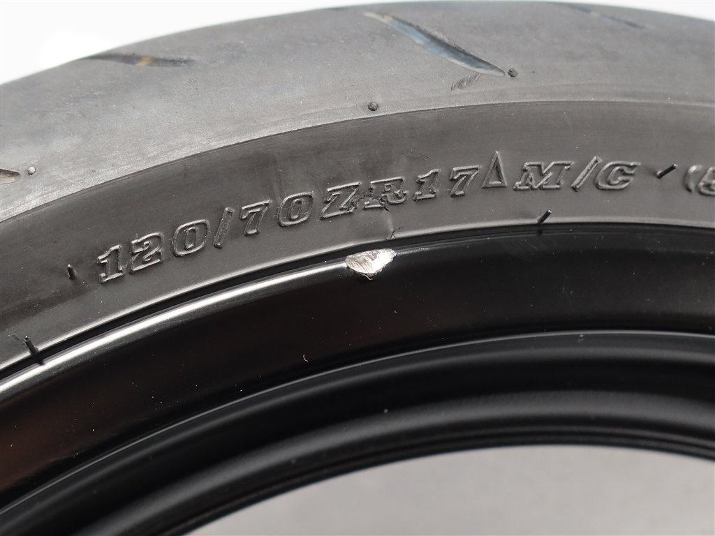 ♪YZF-R1/5VY 純正 フロントホイール 17×3.50/φ22mm (Y1112Z14) 2004年式_画像7