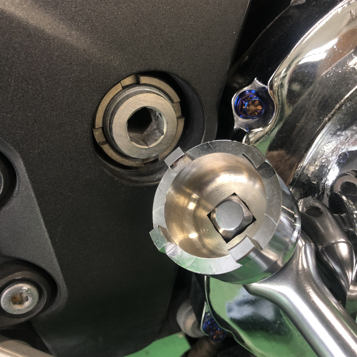 ☆KAWASAKI/カワサキ スイングアームシャフト ピボットロックナット ソケット/ツール ナット30mm専用 特殊工具/SST/57001-1597_画像5