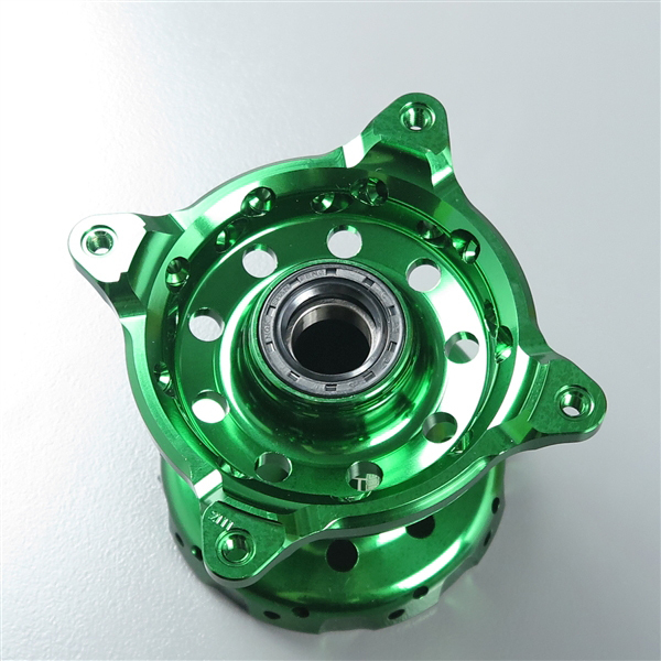 ◇KX250F/KX450F KX125 Z-WHEEL アステライトハブ フロント/グリーン 展示品/ホイールハブ (W41-21114)_画像6