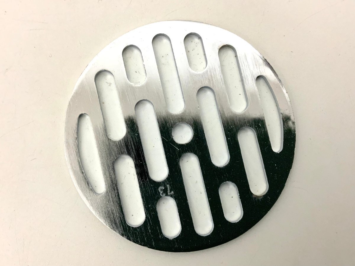 【金物屋在庫品】 KAKUDAI カクダイ 丸目皿アミ 0400-73 ８枚 直径73mm 厚み2mm /トイレ/風呂_画像3