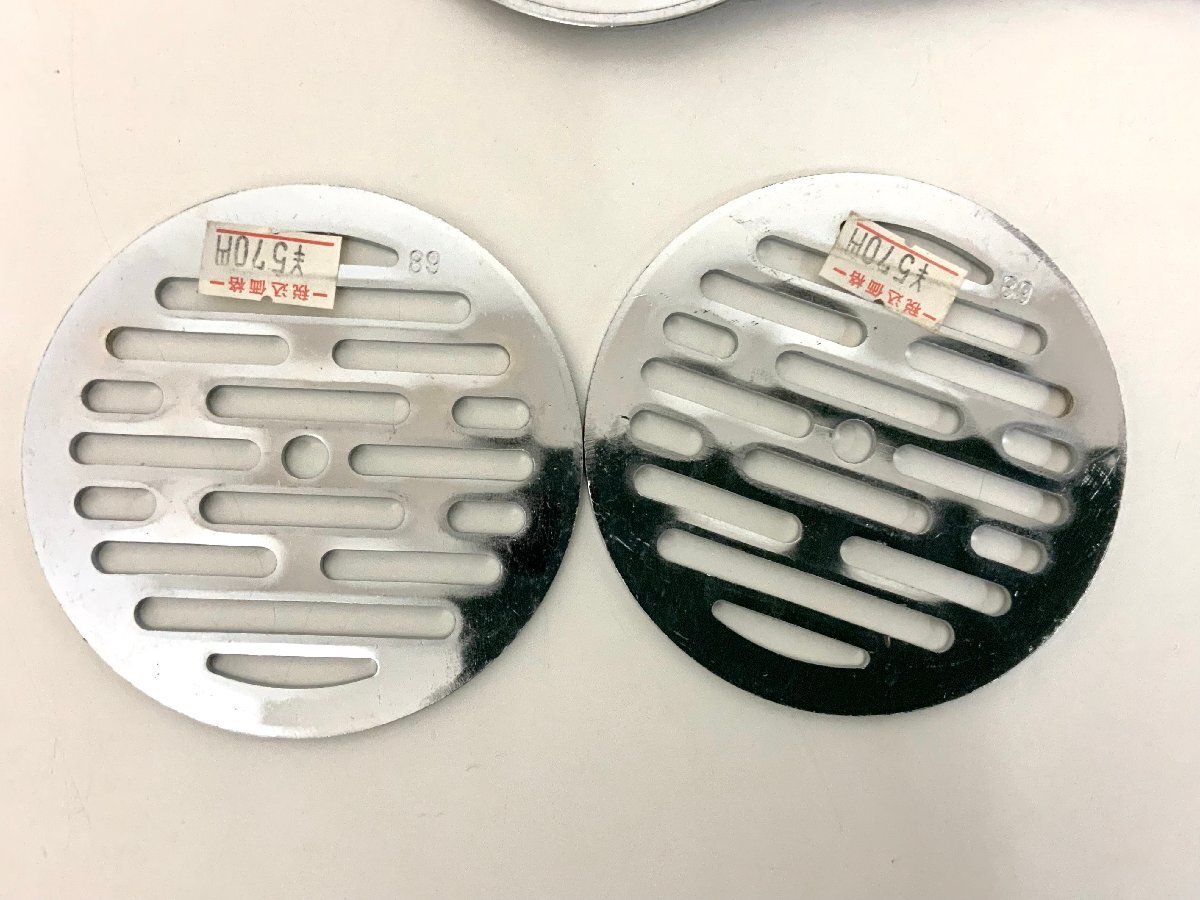 【金物屋在庫品】 KAKUDAI カクダイ 丸目皿アミ 0400-89 １１枚 直径89mm 厚み2mm /トイレ/風呂_画像3