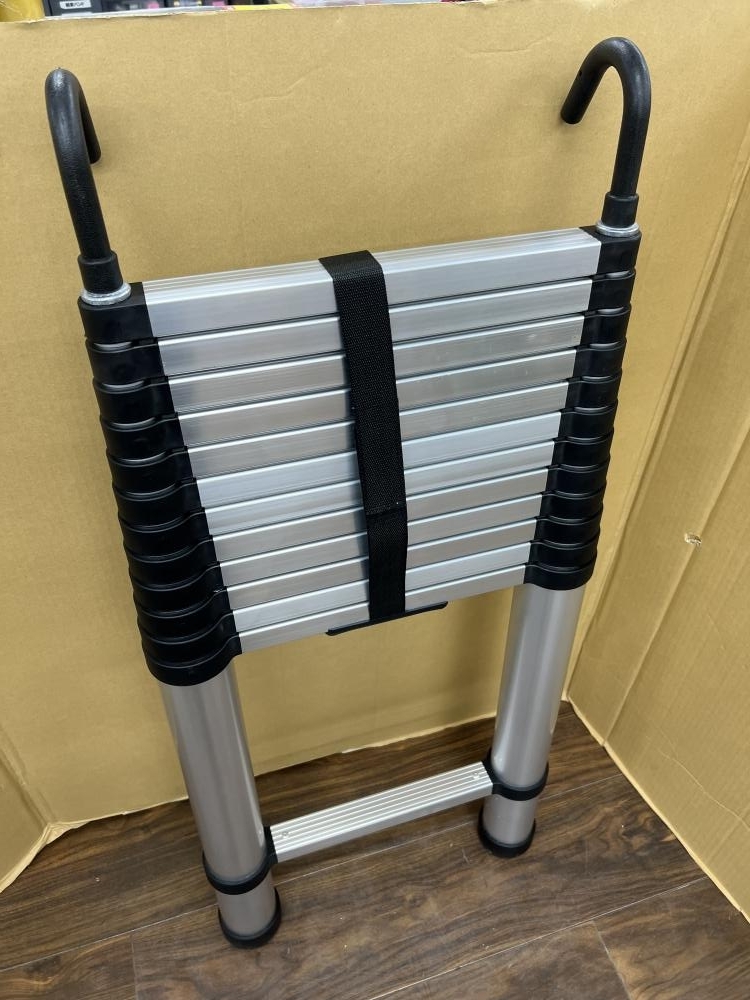 006□おすすめ品・草加店引取限定商品□RIKADE 伸縮はしご 13段 フック付き ※発送不可_画像3