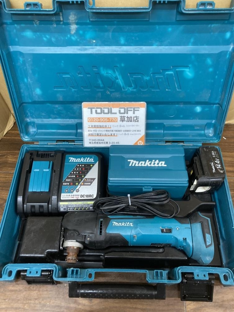 006□おすすめ品□マキタ 充電式マルチツール TM41D　バッテリ1個・充電器_画像1