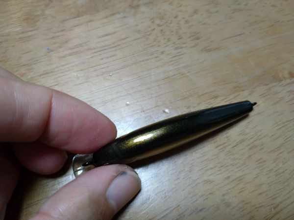 【カスタム（アワビ貼り）】ラッキークラフト　ビーフリーズ65SP　白蝶貝_画像3