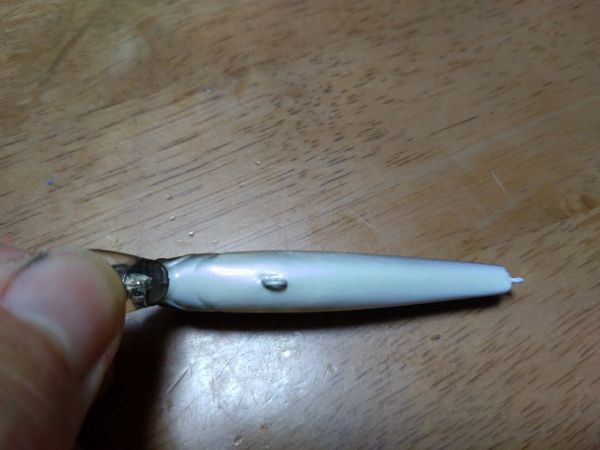 【カスタム（アワビ貼り）】ラッキークラフト　ビーフリーズ65SP　白蝶貝_画像4