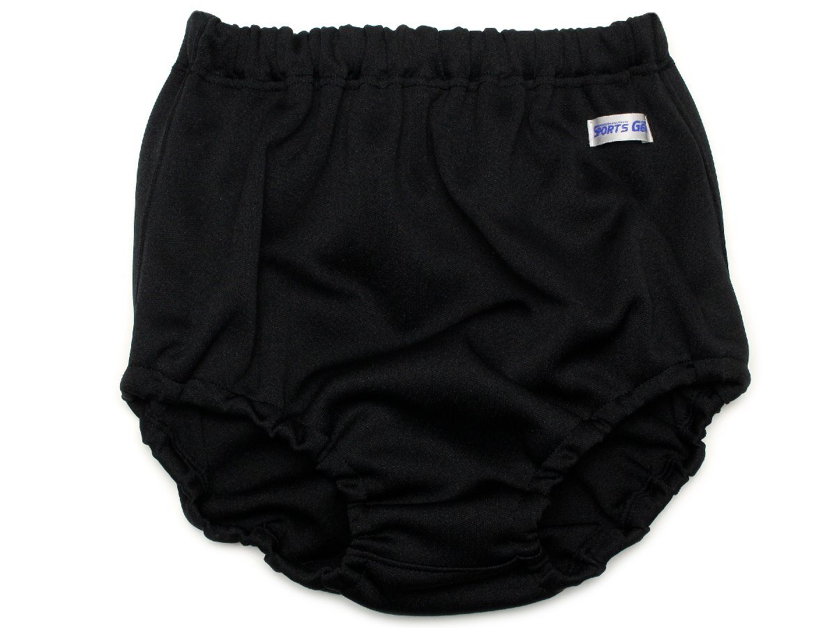 （LLサイズ）ジャージ生地★ブルマ ウエスト（２０ｍｍインゴム） ブラック BL６０_画像1