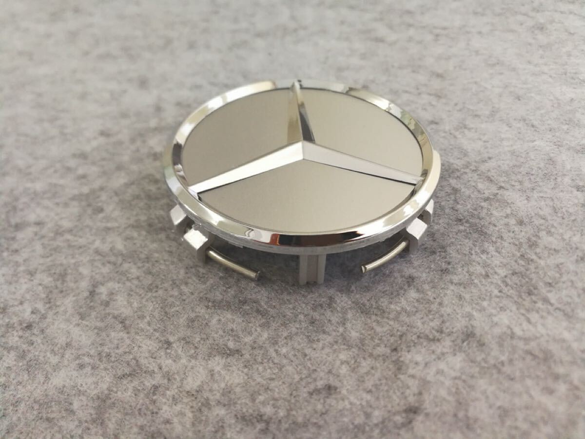 メルセデスベンツ ホイールセンターキャップ 4個セット 外径75mm ステッカー ハブキャップ 車 （dfr003）_画像6