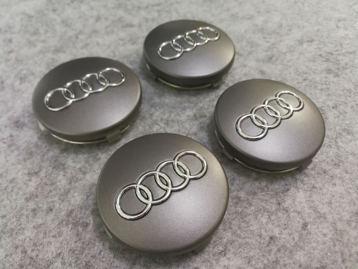 アウディ ホイールセンターキャップ 4個セット 外径60mm ステッカー ハブキャップ 車 （dfr008）_画像2