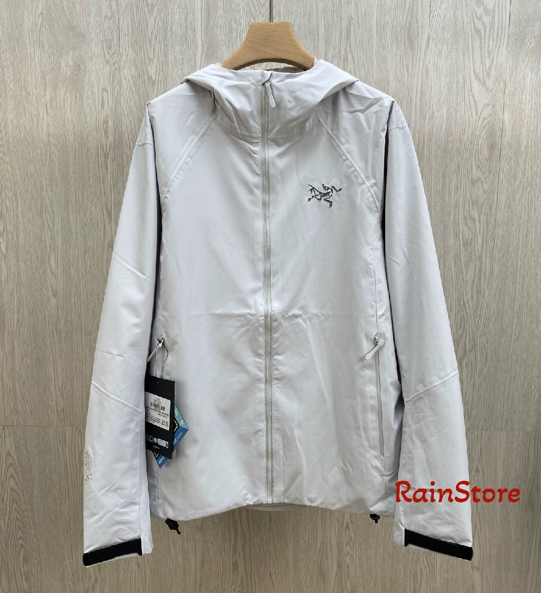 ARC'TERYX メンズマウンテンパーカー ブルゾン グレー Sサイズ ウインドブレーカー スキージャケット KADIN 防水 フード付 GORE-TEX_画像1