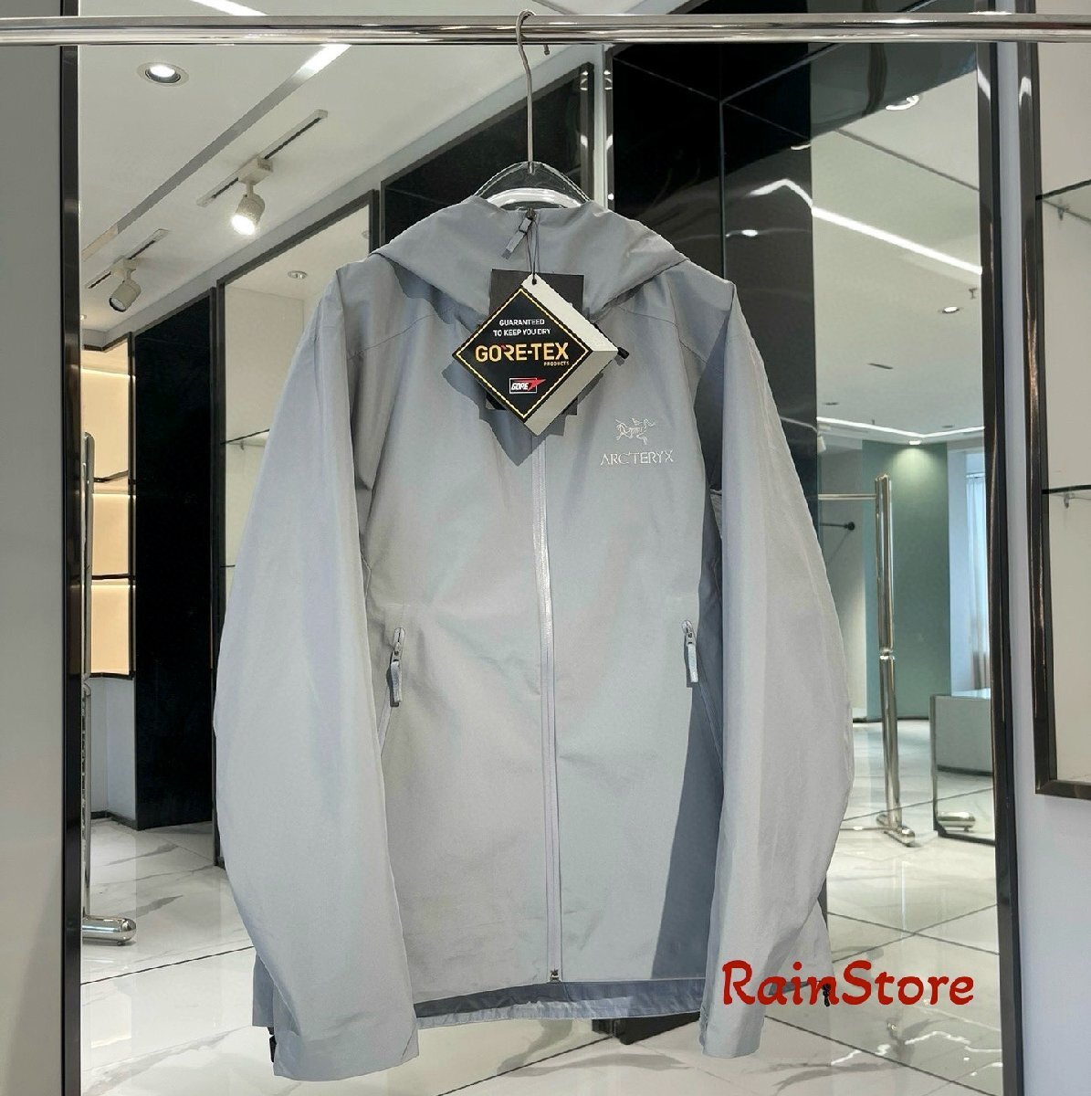 ARC'TERYX メンズマウンテンパーカー ブルゾン グレー Sサイズ 防水ジャケット ウインドブレーカー BETA LT GORE-TEX スキージャケット_画像1