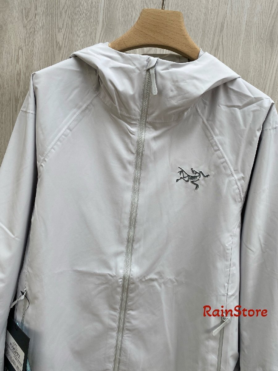 ARC'TERYX メンズマウンテンパーカー ブルゾン グレー Sサイズ ウインドブレーカー スキージャケット KADIN 防水 フード付 GORE-TEX_画像4