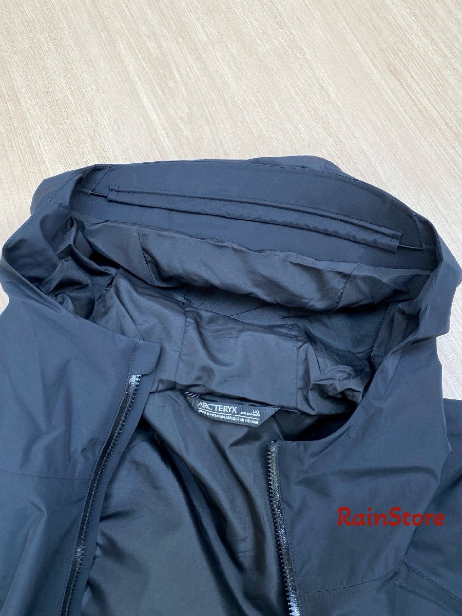 ARC'TERYX メンズマウンテンパーカー ブルゾン ブラック Sサイズ ウインドブレーカー スキージャケット KADIN 防水 フード付 GORE-TEX_画像5