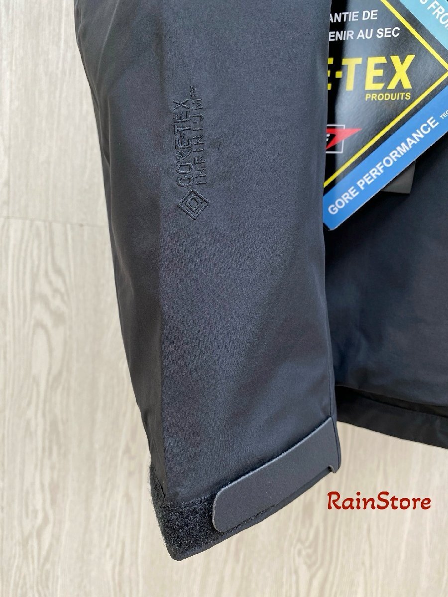 ARC'TERYX メンズマウンテンパーカー ブルゾン ブラック Sサイズ ウインドブレーカー スキージャケット KADIN 防水 フード付 GORE-TEX_画像3