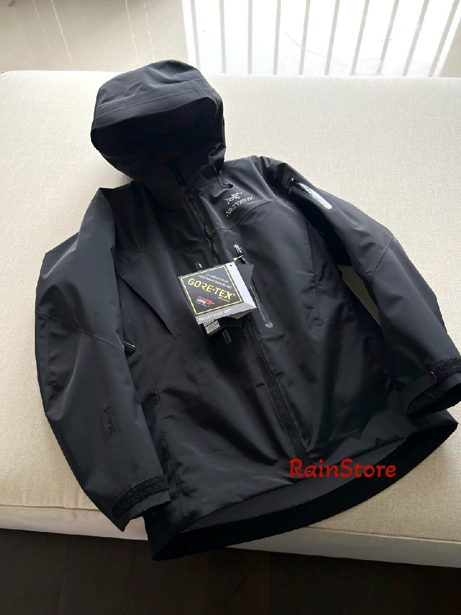 ARC'TERYX メンズマウンテンパーカー Alpha SV7 3-in-1ジャケット ブラック S セパレート ダウンインナー付 ウインドブレーカー 男女兼用_画像6