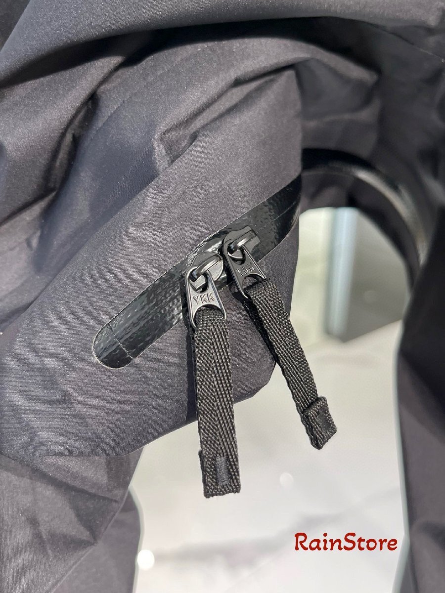 ARC'TERYX メンズマウンテンパーカー ブルゾン ブラック Sサイズ ウインドブレーカー スキージャケット BETA LT GORE-TEX 防水 フード付_画像8