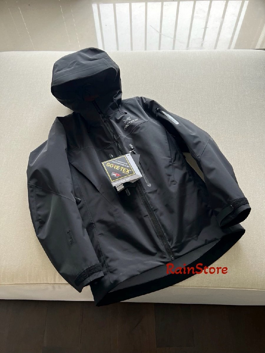 ARC'TERYX メンズマウンテンパーカー Alpha SV7 3-in-1ジャケット ブラック S セパレート ダウンインナー付 ウインドブレーカー 男女兼用_画像5