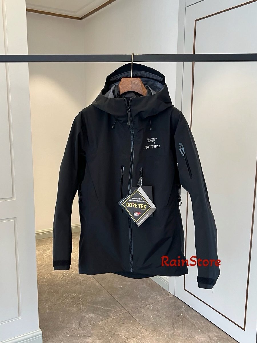 ARC'TERYX メンズマウンテンパーカー Alpha SV7 3-in-1ジャケット ブラック S セパレート ダウンインナー付 ウインドブレーカー 男女兼用_画像2