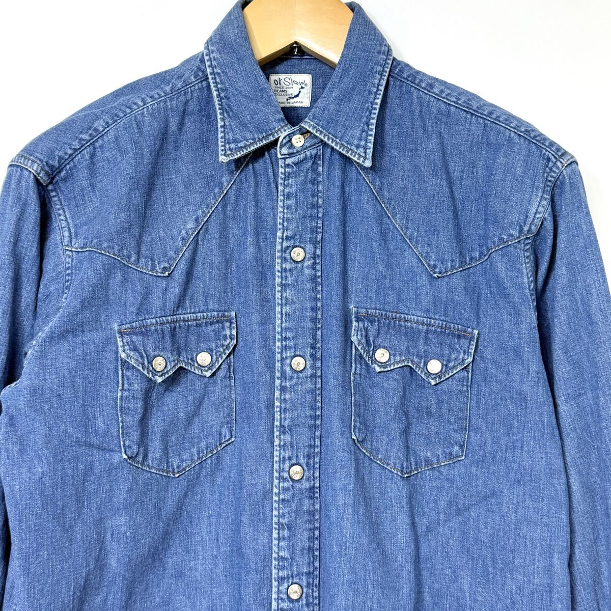 orSlow オアスロウ WESTERN DENIM SHIRT デニム ウエスタン シャツ 1 S_画像3