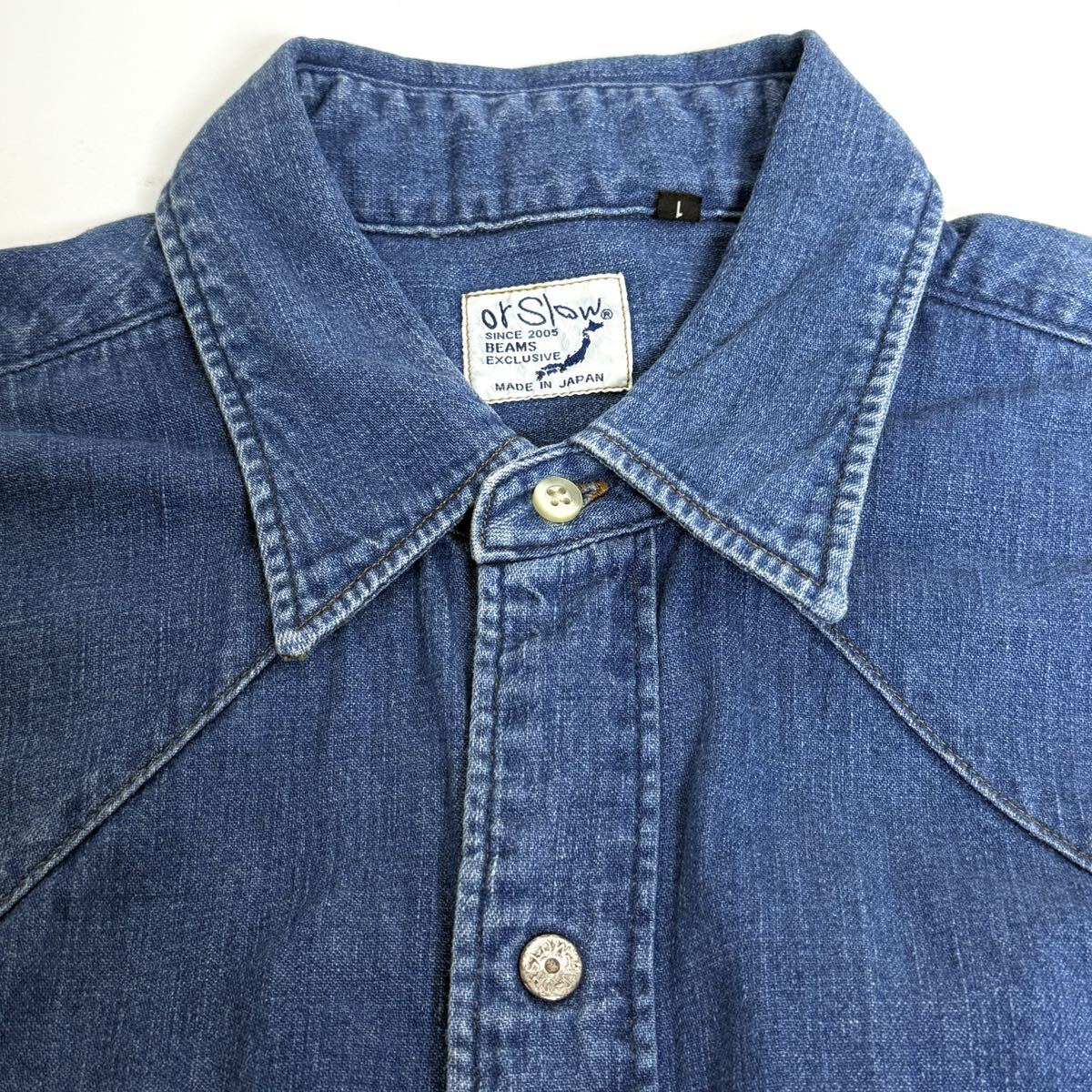 orSlow オアスロウ WESTERN DENIM SHIRT デニム ウエスタン シャツ 1 S_画像5