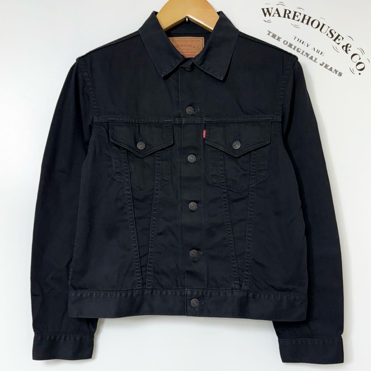 WAREHOUSE & CO. ウエアハウス Lot 2003 3RD TYPE PIQUE JACKET サード タイプ ピケ ジャケット Gジャン ブラック　38 M_画像1