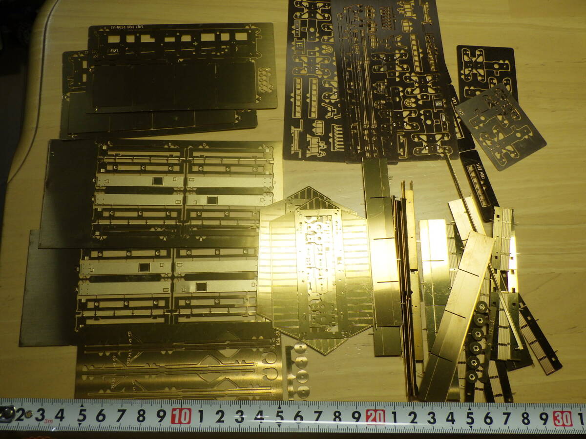 ジャンク No.2 ワールド工芸 金属キット HOゲージ ホキ2500 貨物列車 他 パーツ まとめて_画像1