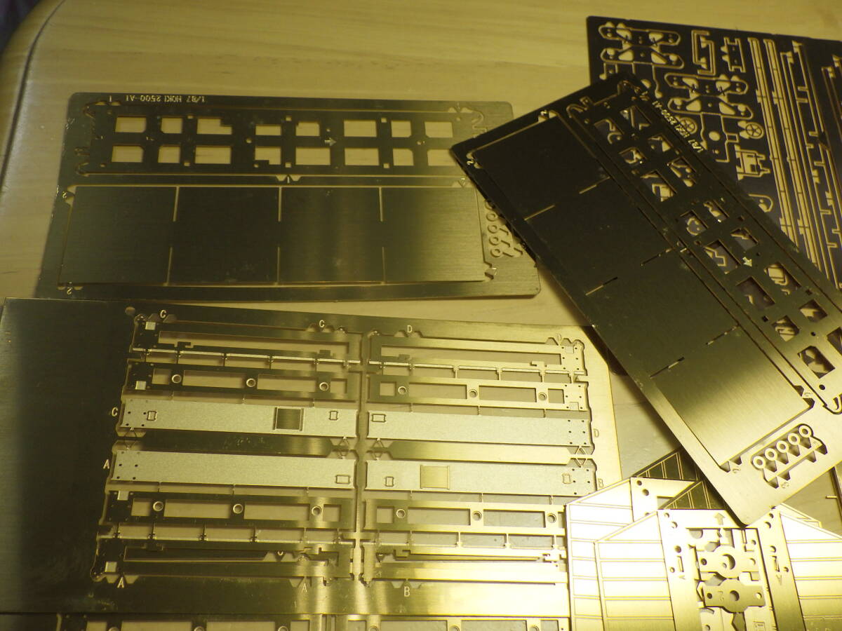 ジャンク No.2 ワールド工芸 金属キット HOゲージ ホキ2500 貨物列車 他 パーツ まとめて_画像4