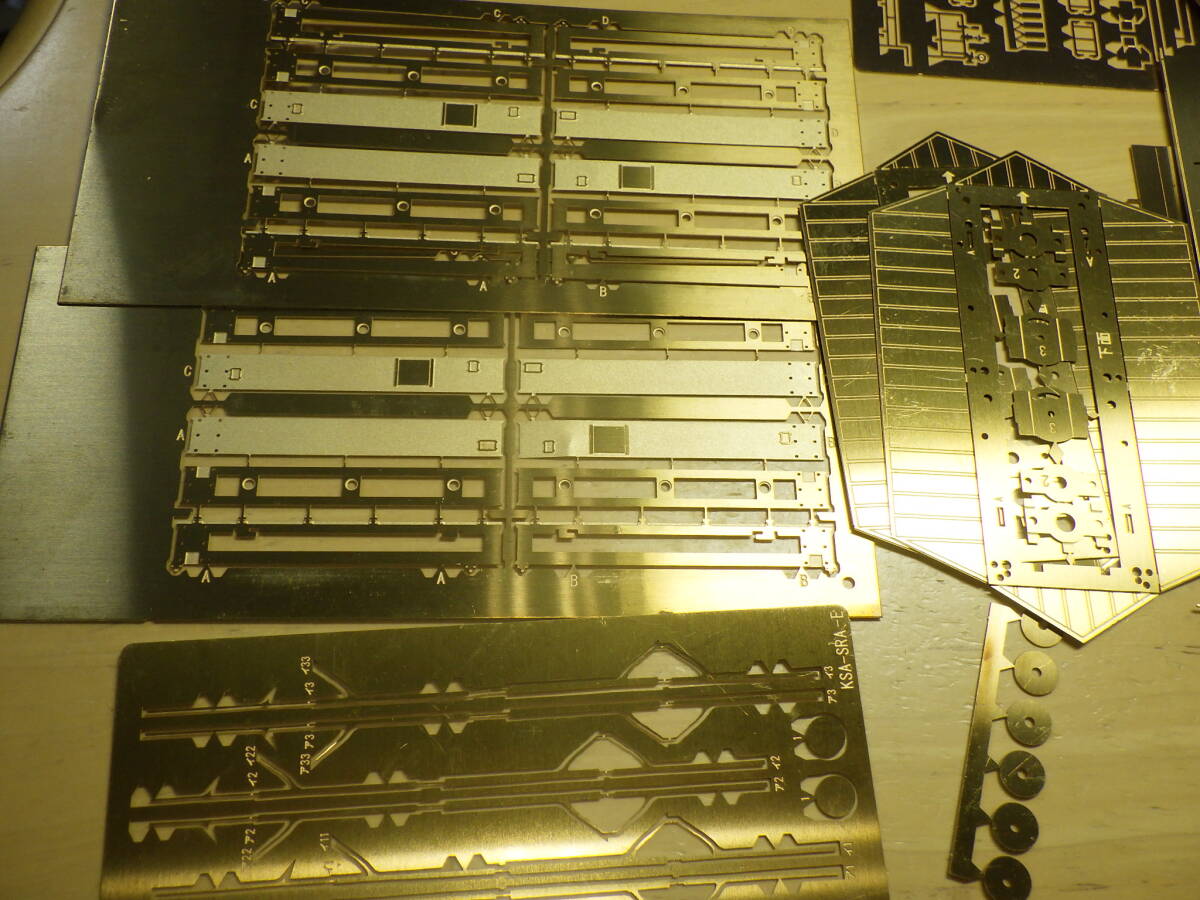 ジャンク No.2 ワールド工芸 金属キット HOゲージ ホキ2500 貨物列車 他 パーツ まとめて_画像5